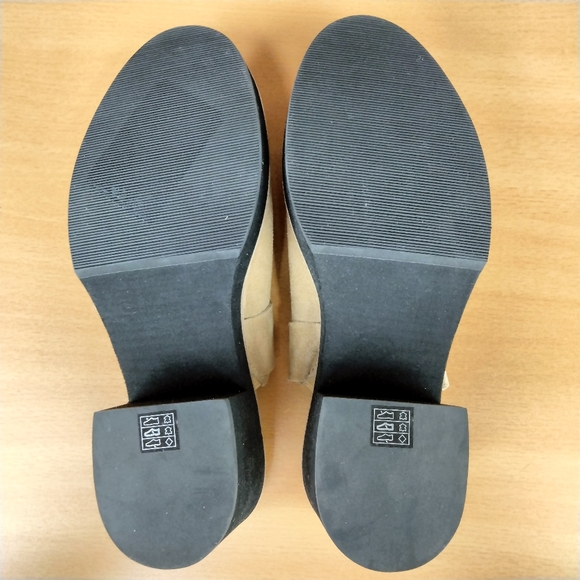 NWT Eileen Fisher Hiya Genuine Suede Block Heel Lightweight Platform Mules - Picture 10 of 13